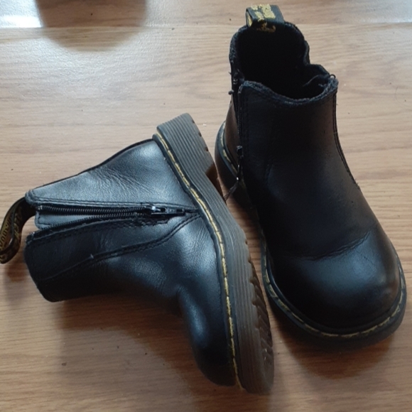 Dr. Martens Other - Dr. Martens Black Leather zip up boots Toddler 7